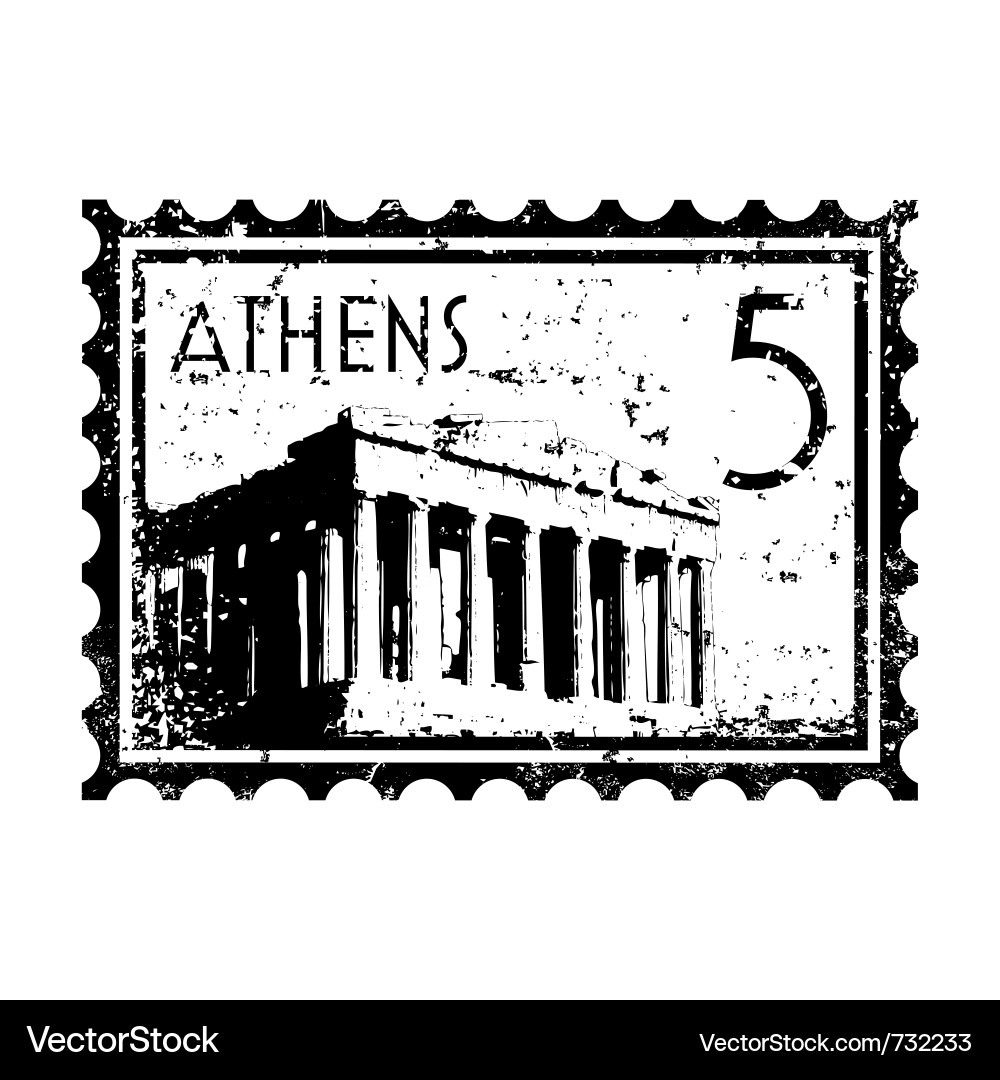 Postmark style grunge Vector Image