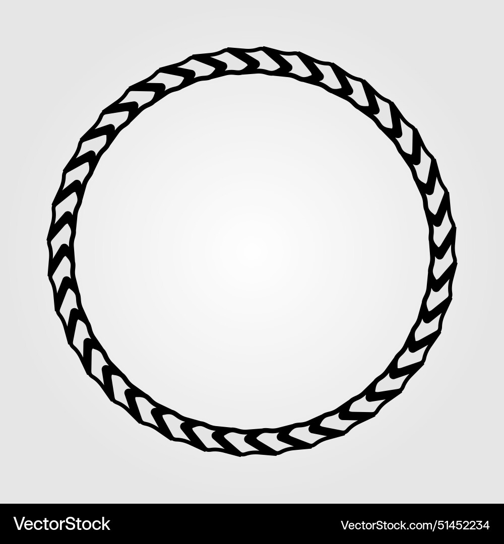 Abstract round frame isolated Vector Image