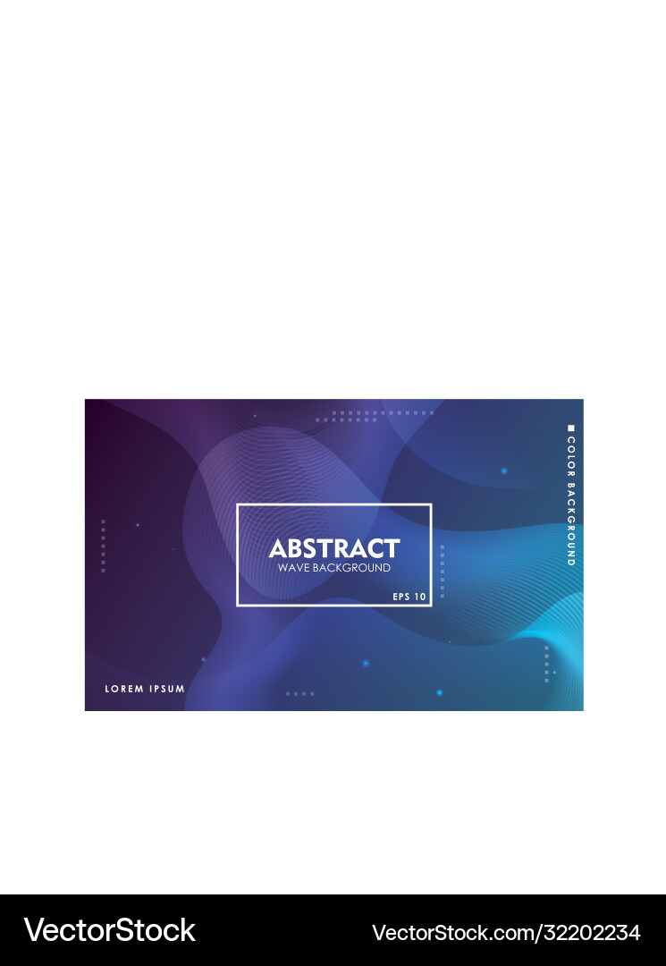 Dynamic wave background modern blue gradient Dynamic wave background modern blue gradient vector image