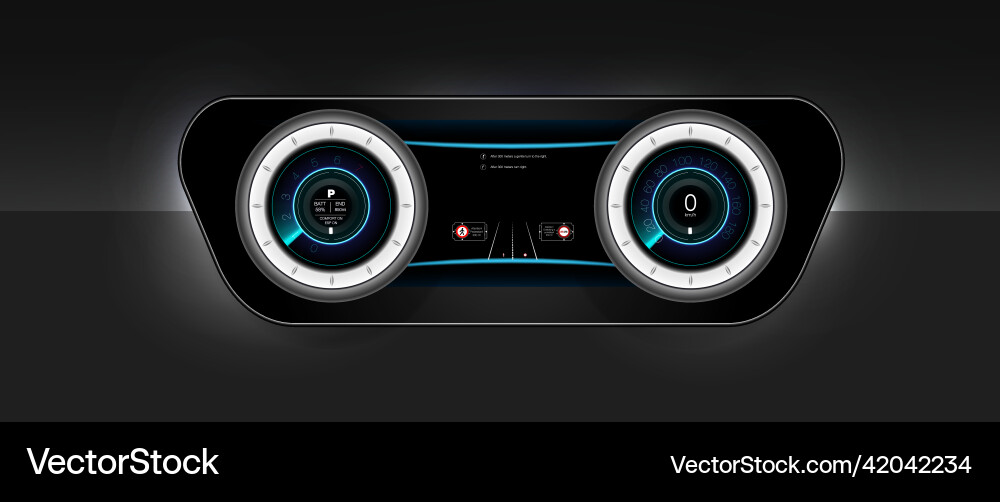 Futuristic user interface hud ui abstract virtua Futuristic user interface hud ui abstract virtua vector image