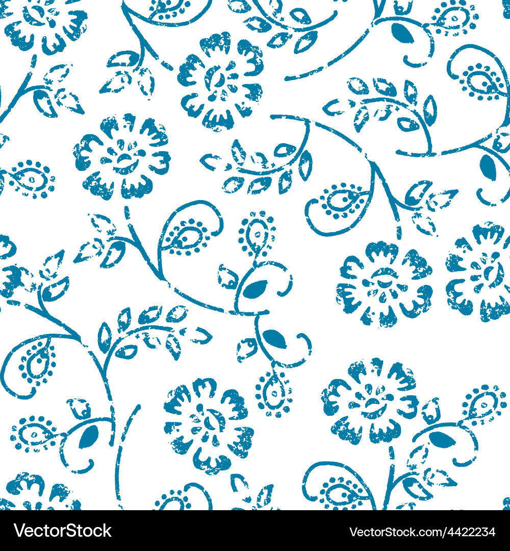Grungy seamless pattern vector image