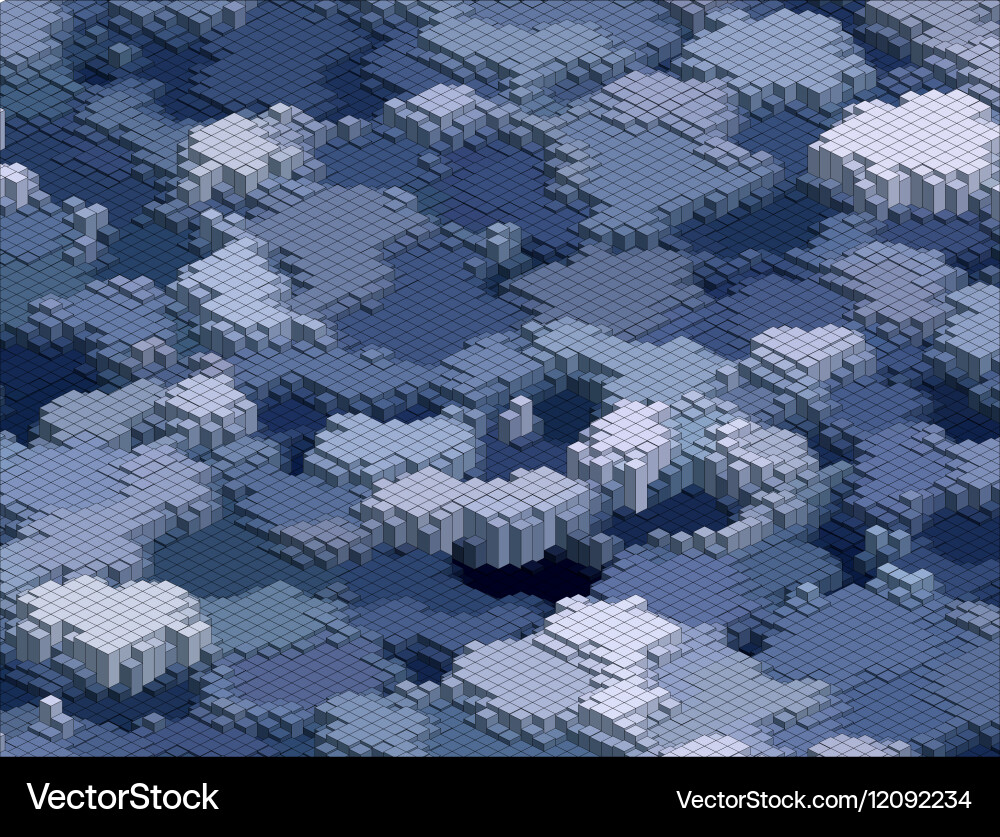 Isometric pattern vector image
