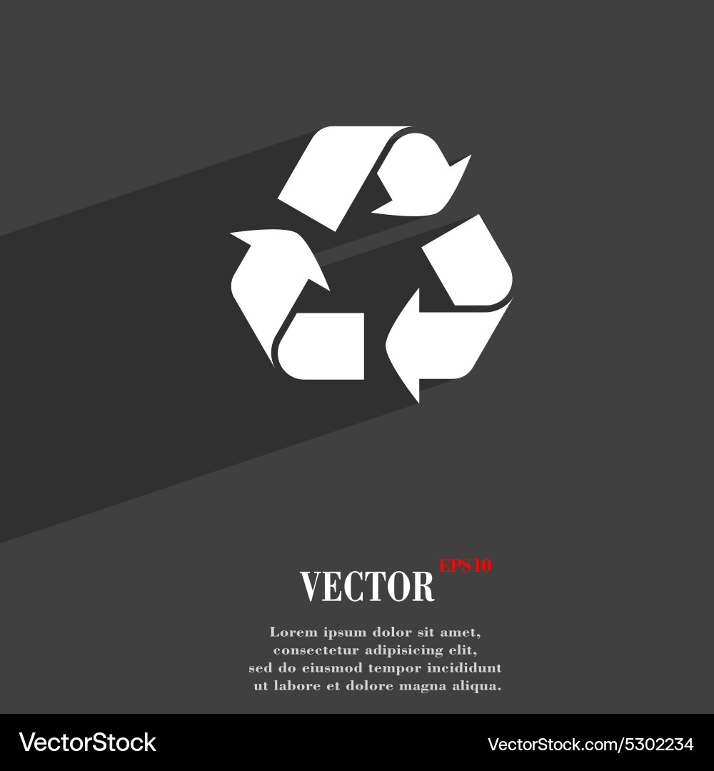 Processing icon symbol flat modern web design vector image