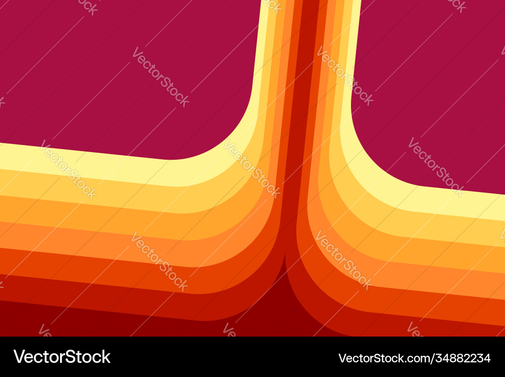 Retro Color Layers Background vector image