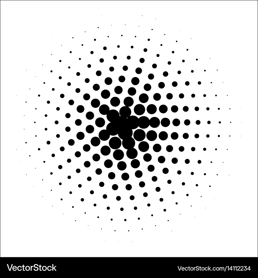 Retro style dotwork background abstract vector image