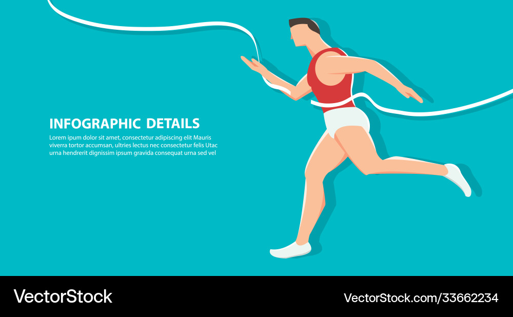 Side view running background health conscious Side view running background health conscious vector image