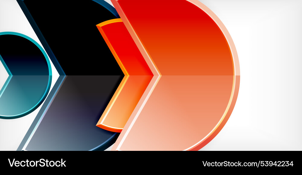 Trendy round shapes with triangular angle design Trendy round shapes with triangular angle design Vector Image