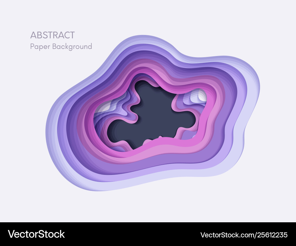 Abstract 3d background with papercut shapes paper Abstract 3d background with papercut shapes paper vector image