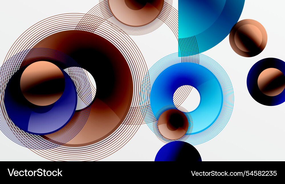 Abstract composition of overlapping circles Abstract composition of overlapping circles vector image