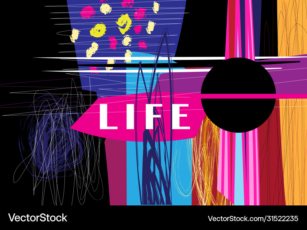 Abstract retro raster color background Vector Image
