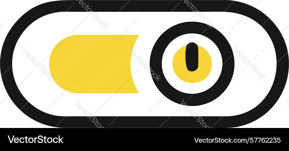 Aktive An-Aus-Schalter-Symbol-Design generativ vektorbild