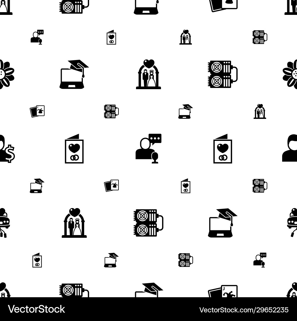 Card icons pattern seamless included editable Card icons pattern seamless included editable vector image