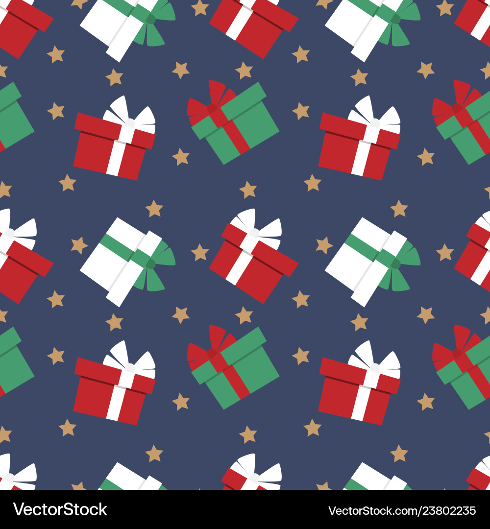 Christmas elements seamless pattern Christmas elements seamless pattern vector image