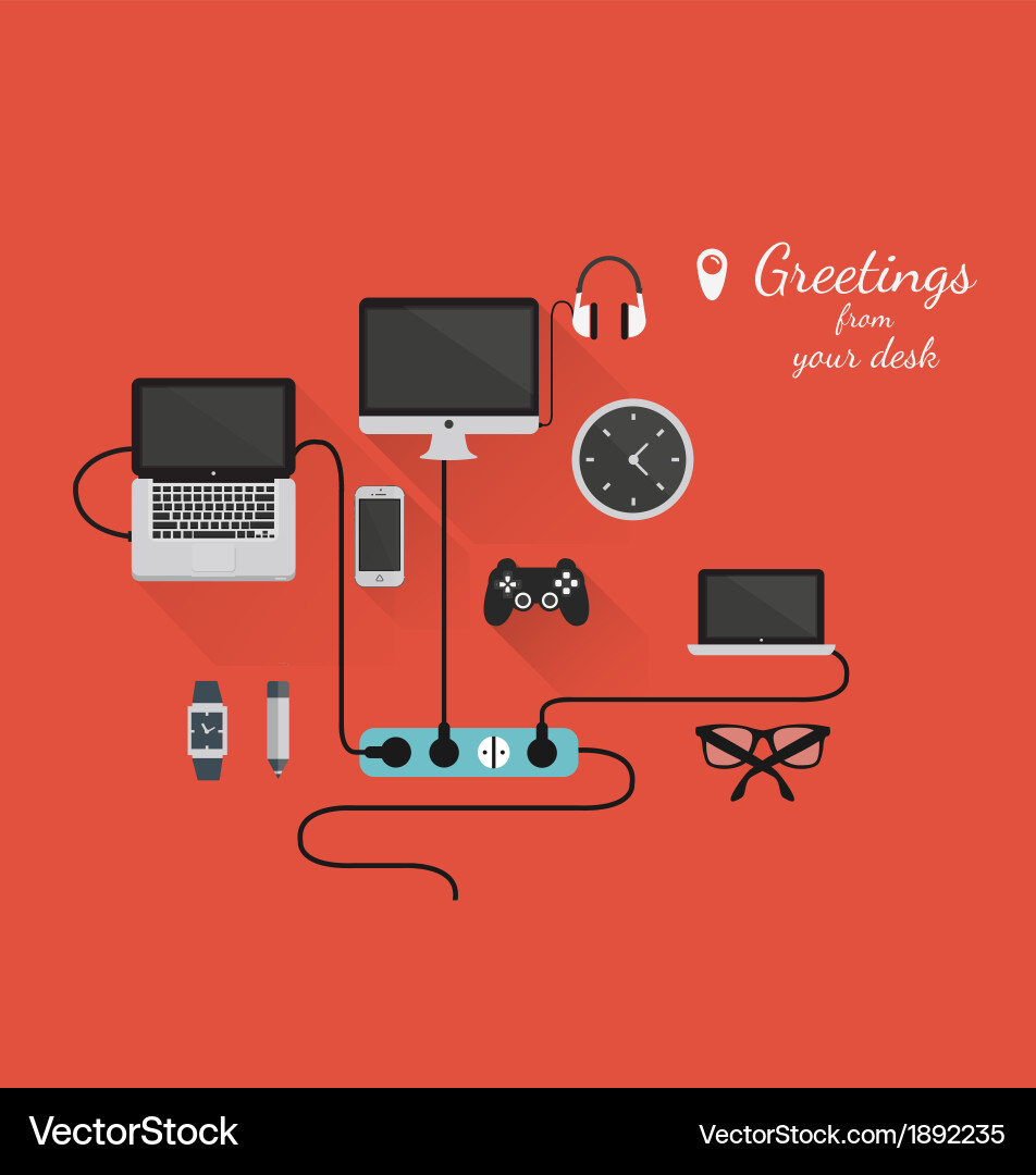 Color icons in minimal style Vector Image