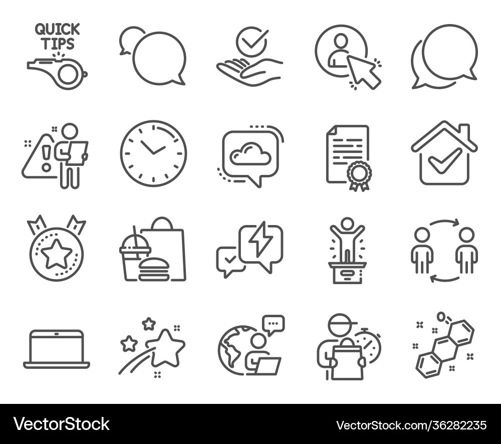 Education icons set included icon as tutorials vector image