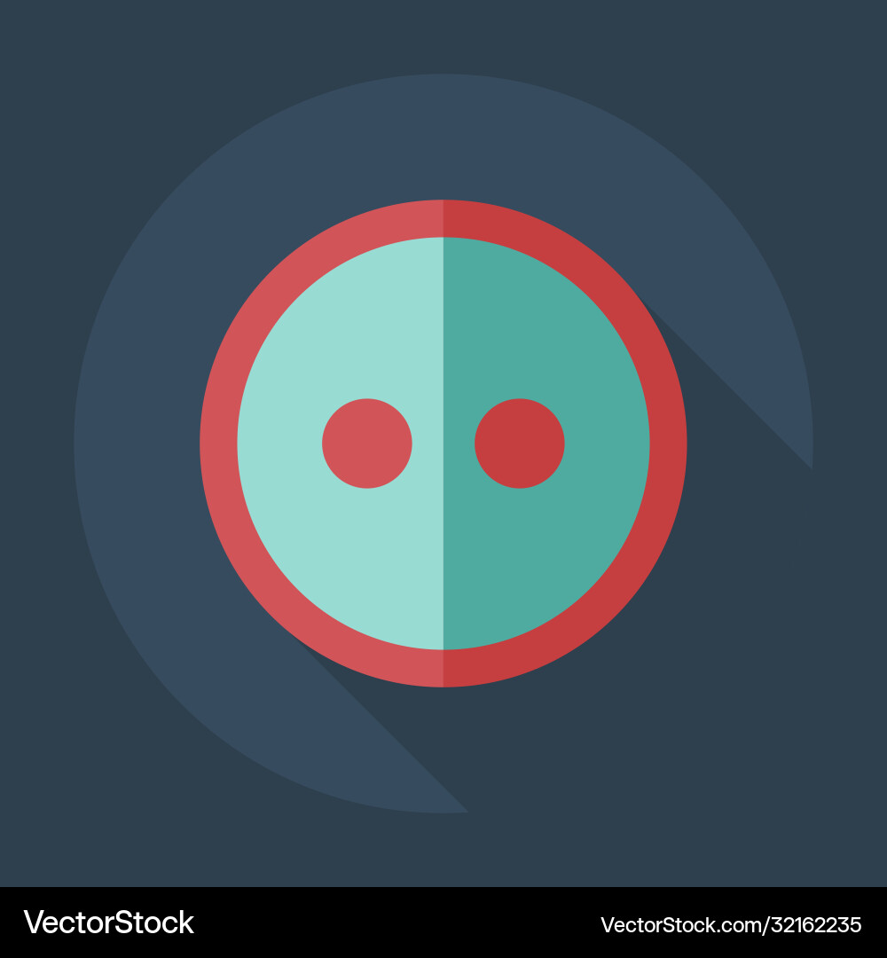 Flat modern design with shadow icons button Vector Image