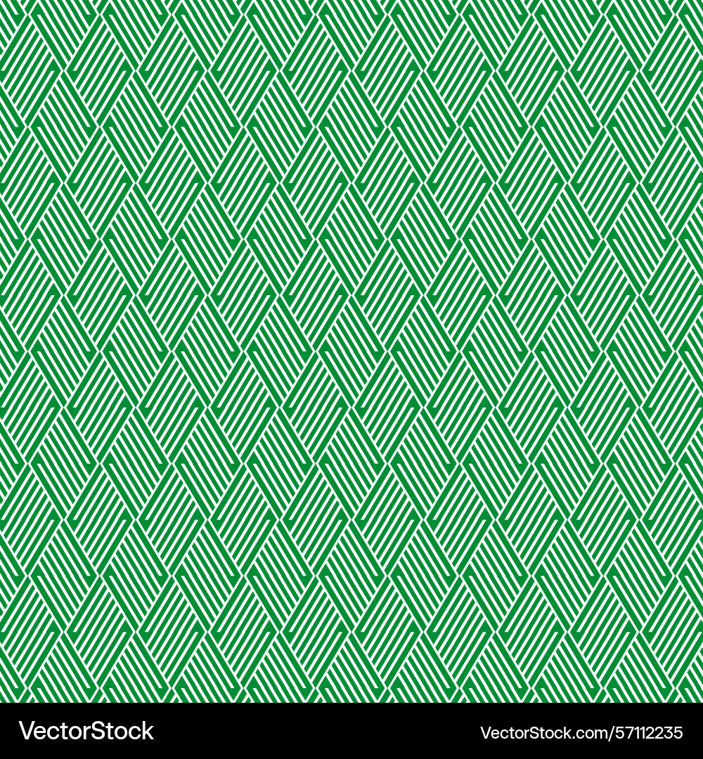 Geometric square pattern green line structure Geometric square pattern green line structure Vector Image