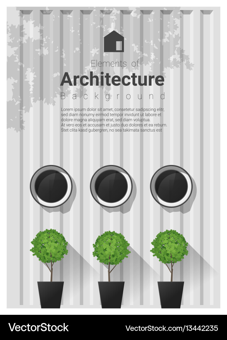 Modern Window Architecture Background vector image