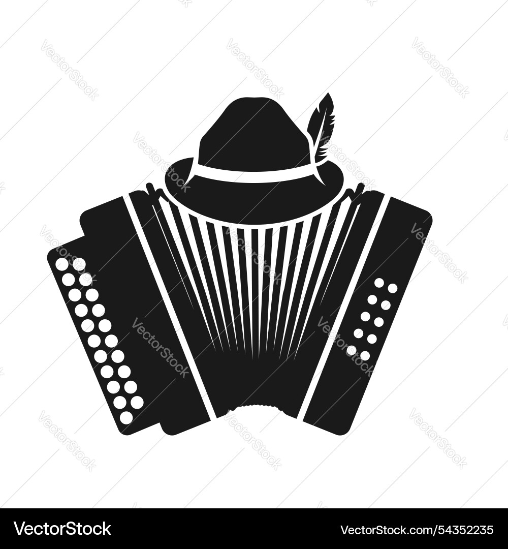 Schwarz-Weiß-Oktoberfest-Symbole bavarian Hut Schwarz-Weiß-Oktoberfest-Symbole bavarian Hut vektorbild