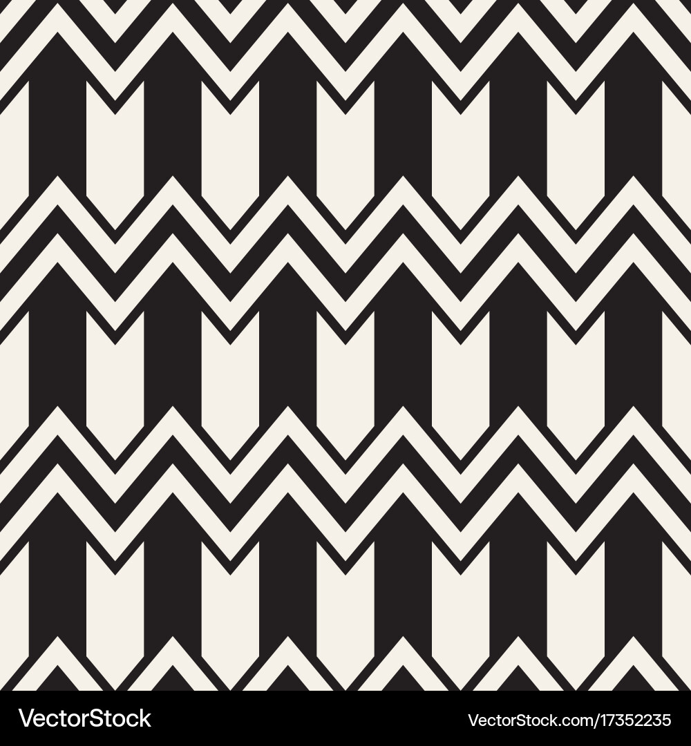 Seamless zigzag line pattern abstract vector image