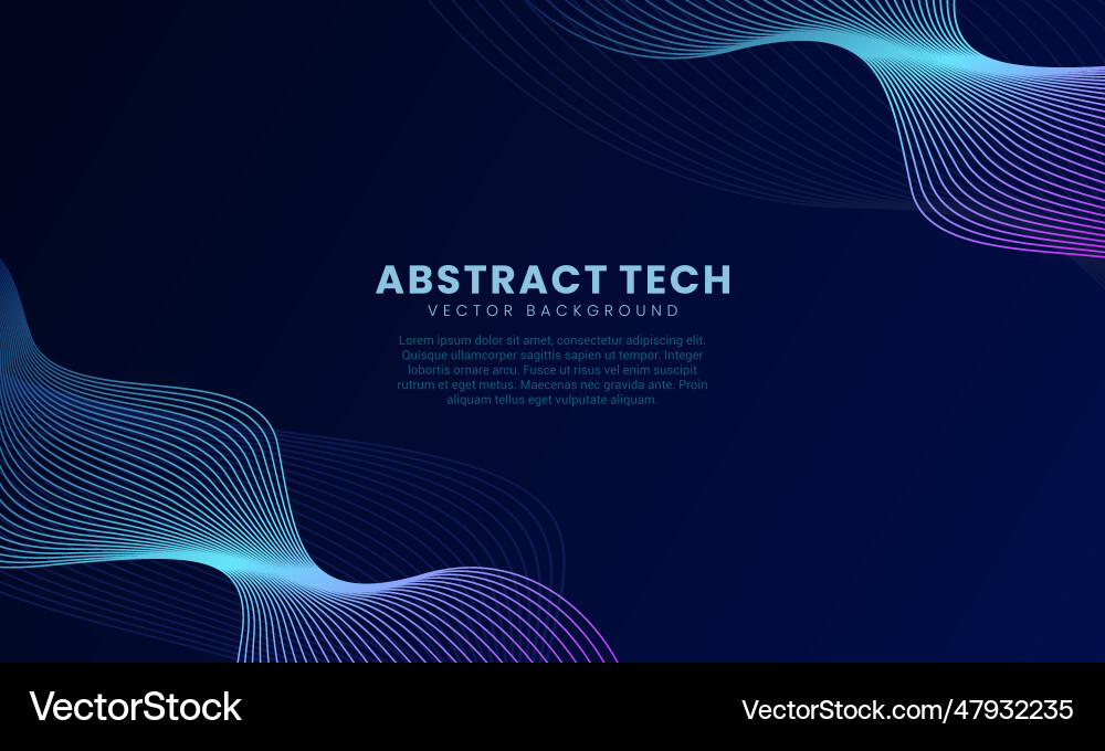 Techno background design template 1 Vector Image
