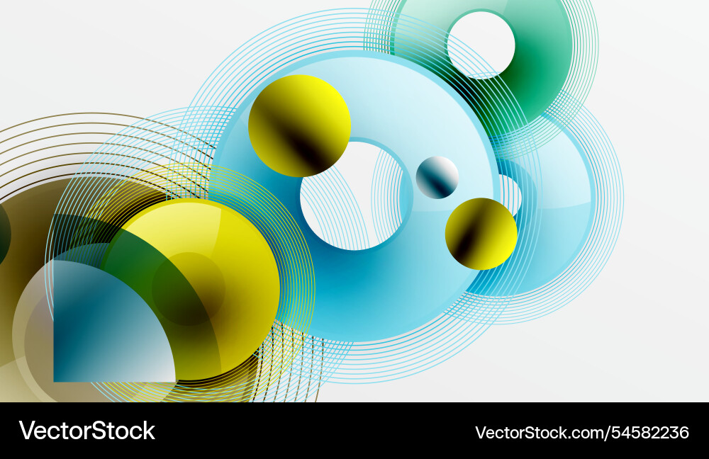 Abstract composition of overlapping circles Abstract composition of overlapping circles Vector Image