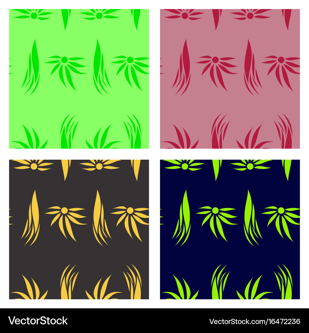 Assembly of patterns in bright style Vector Image