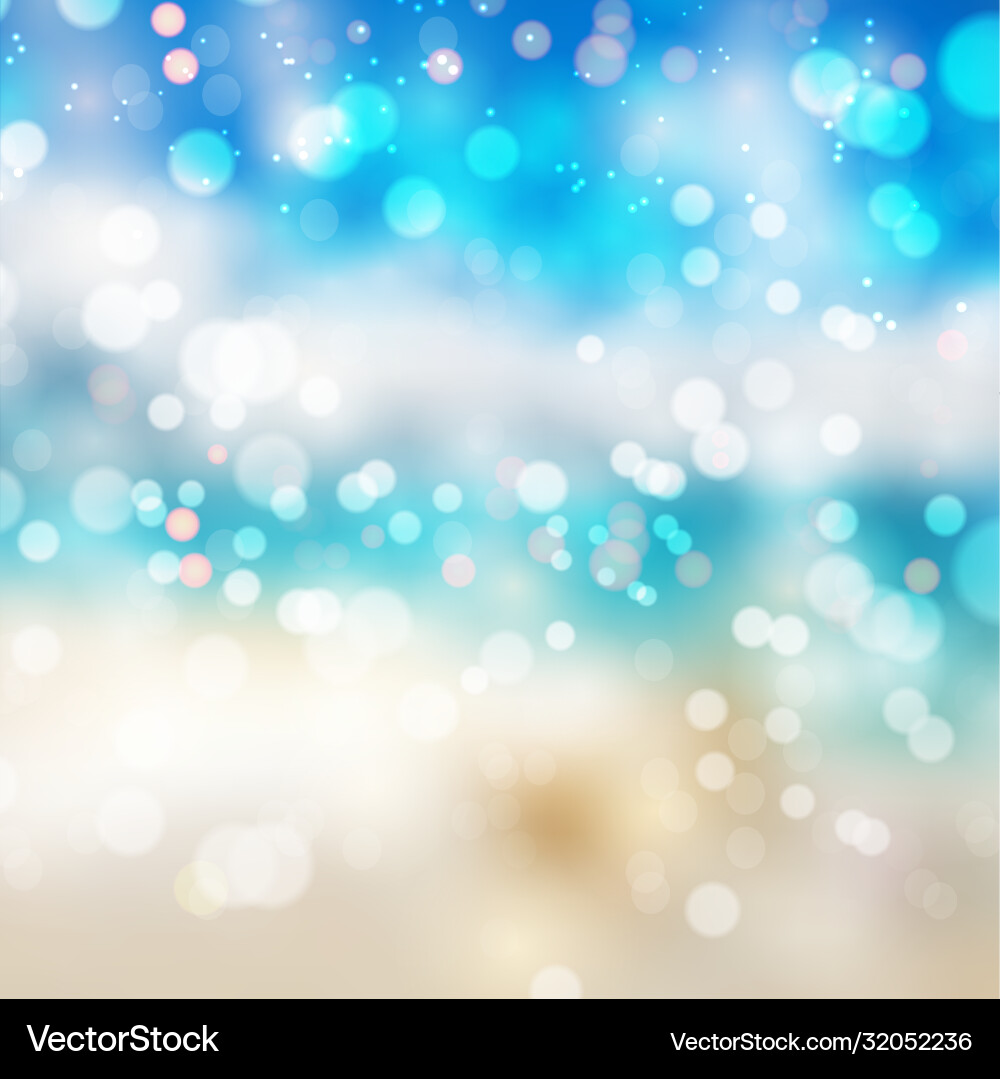 Bokeh lights effect on summer gradient background Bokeh lights effect on summer gradient background vector image