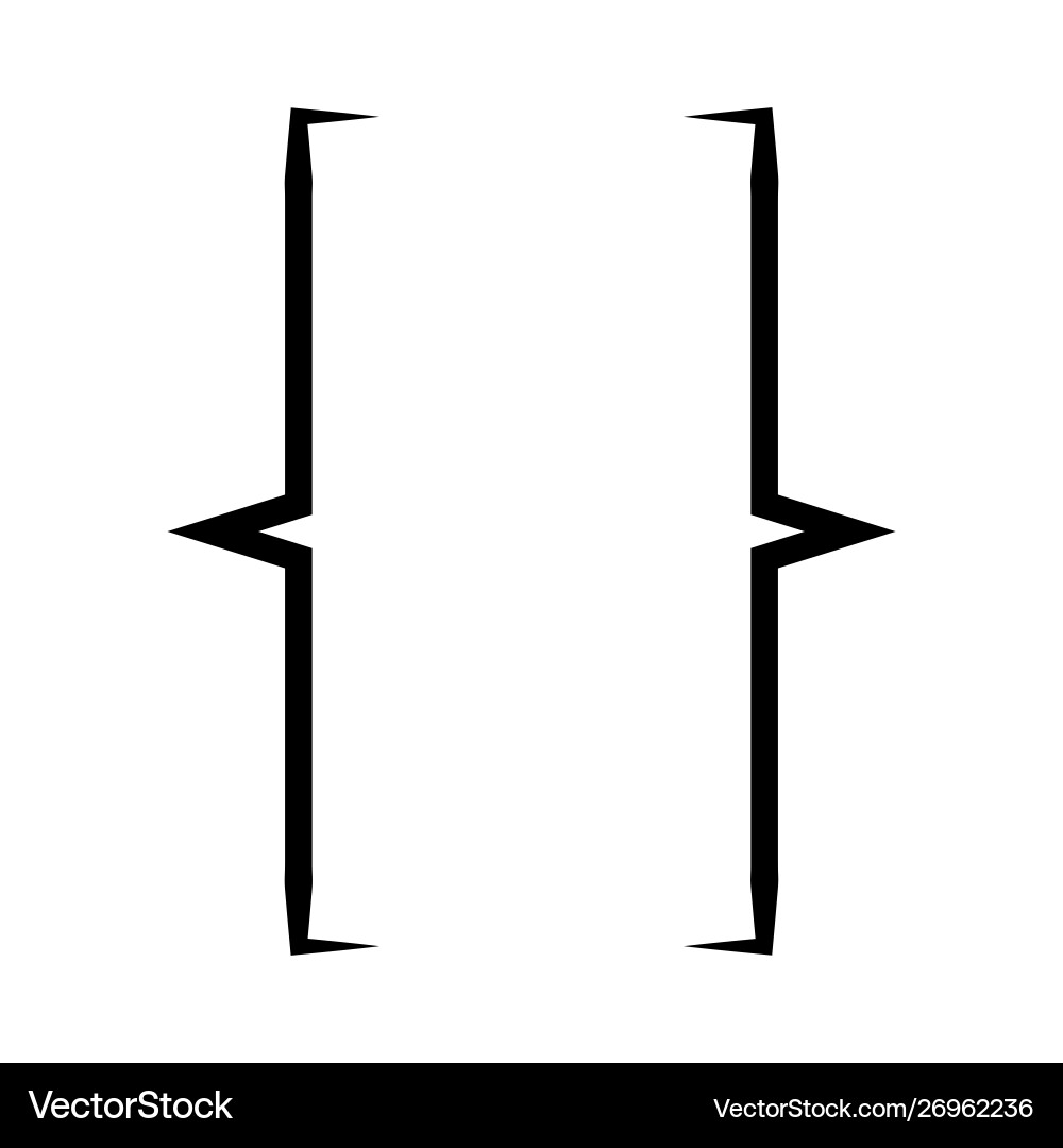 Bracket icon web Vector Image