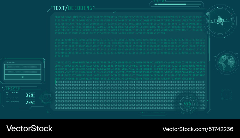 Design of a software interface for text decoding Design of a software interface for text decoding vector image