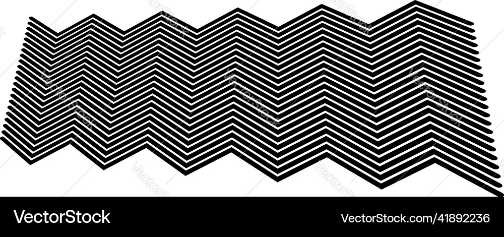 Edgy zig-zag criss-cross lines in 3d perspective Edgy zig-zag criss-cross lines in 3d perspective vector image