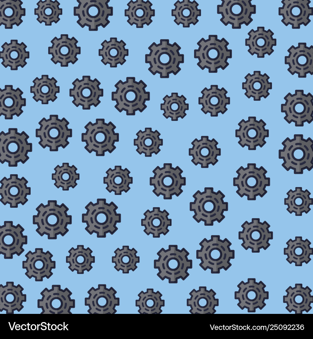 Gears pattern background Vector Image