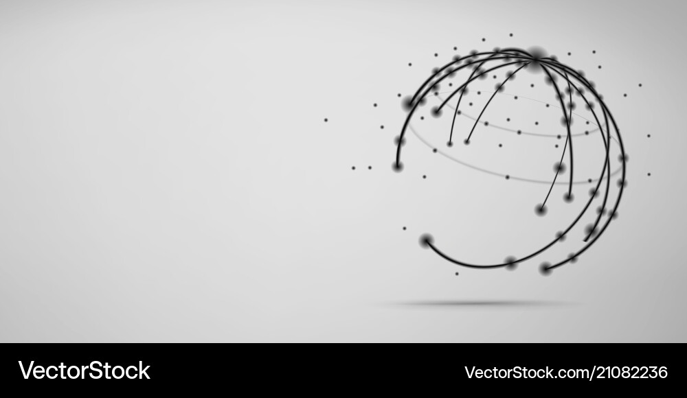 Global network connection visualization Global network connection visualization vector image