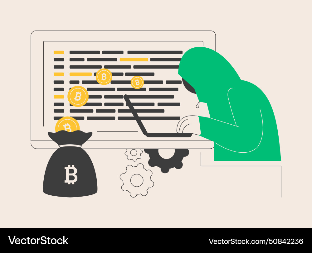 Hidden mining abstract concept Hidden mining abstract concept vector image