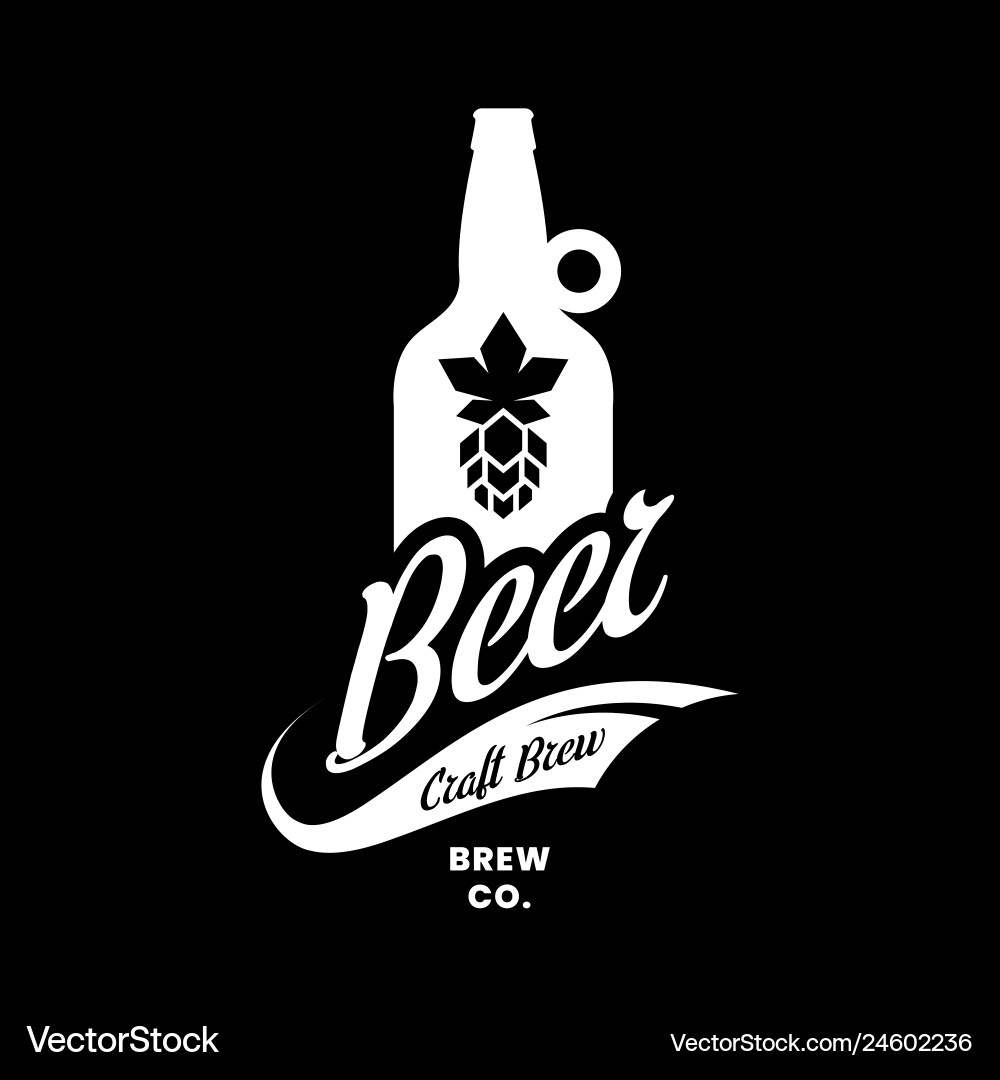 Moderne Handwerk Bier trinken Logo Zeichen für Bar Pub Moderne Handwerk Bier trinken Logo Zeichen für Bar Pub vektorbild