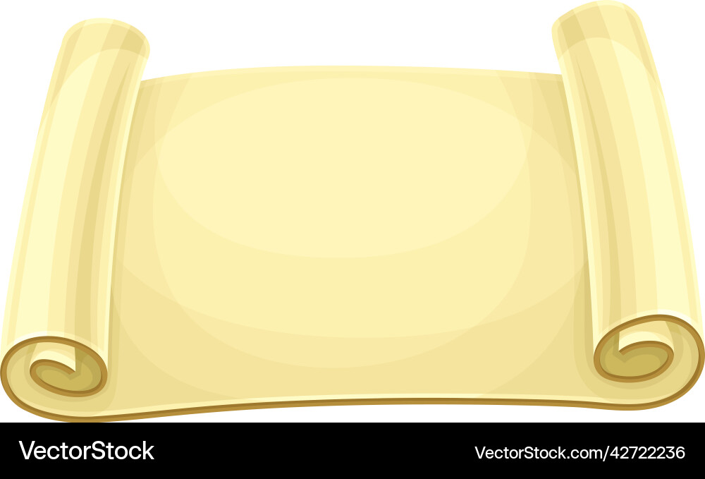 Old scroll or roll of papyrus parchment paper Old scroll or roll of papyrus parchment paper vector image