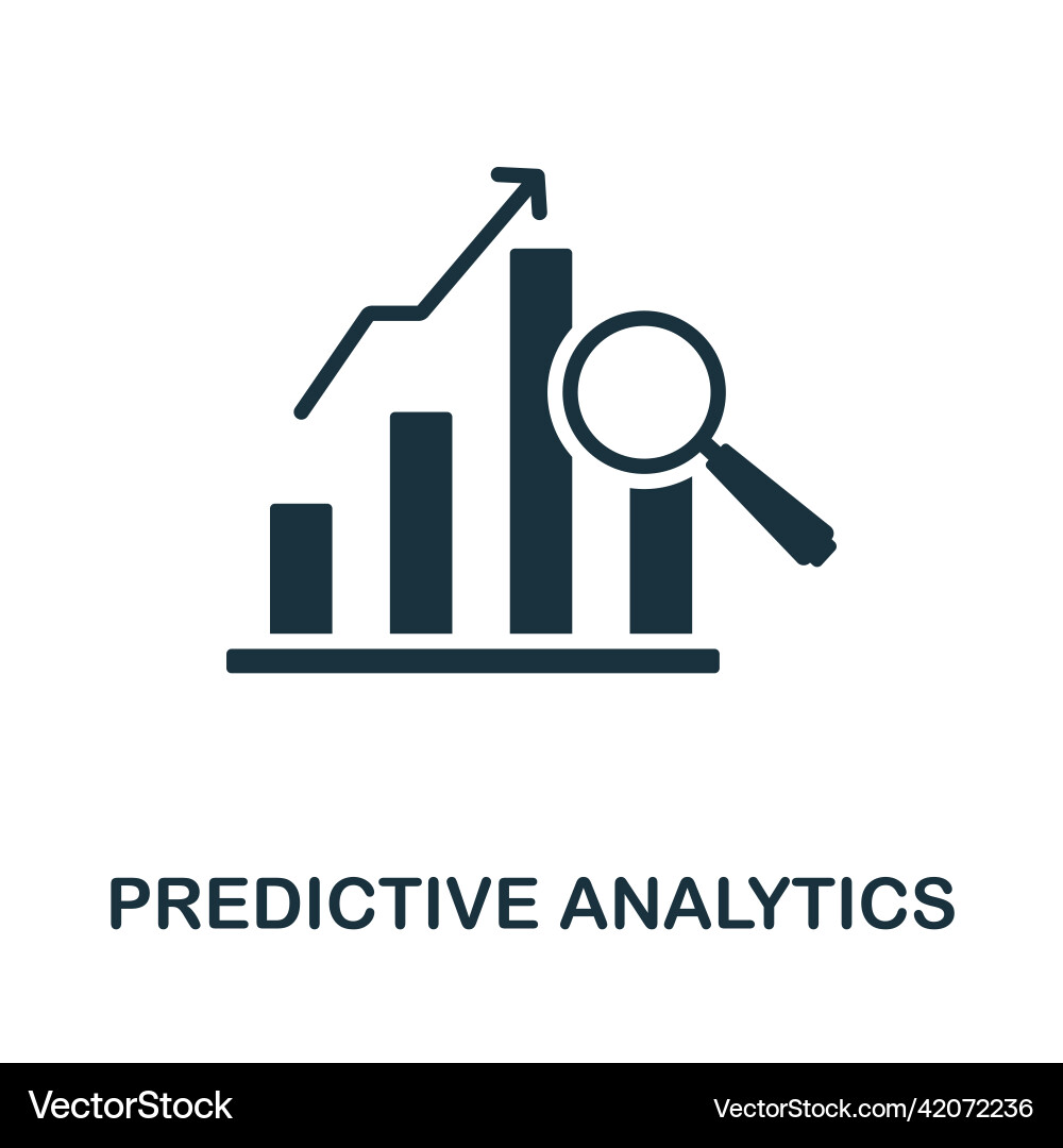 Prädiktive Analyse-Icon einfaches Element aus Prädiktive Analyse-Icon einfaches Element aus vektorbild
