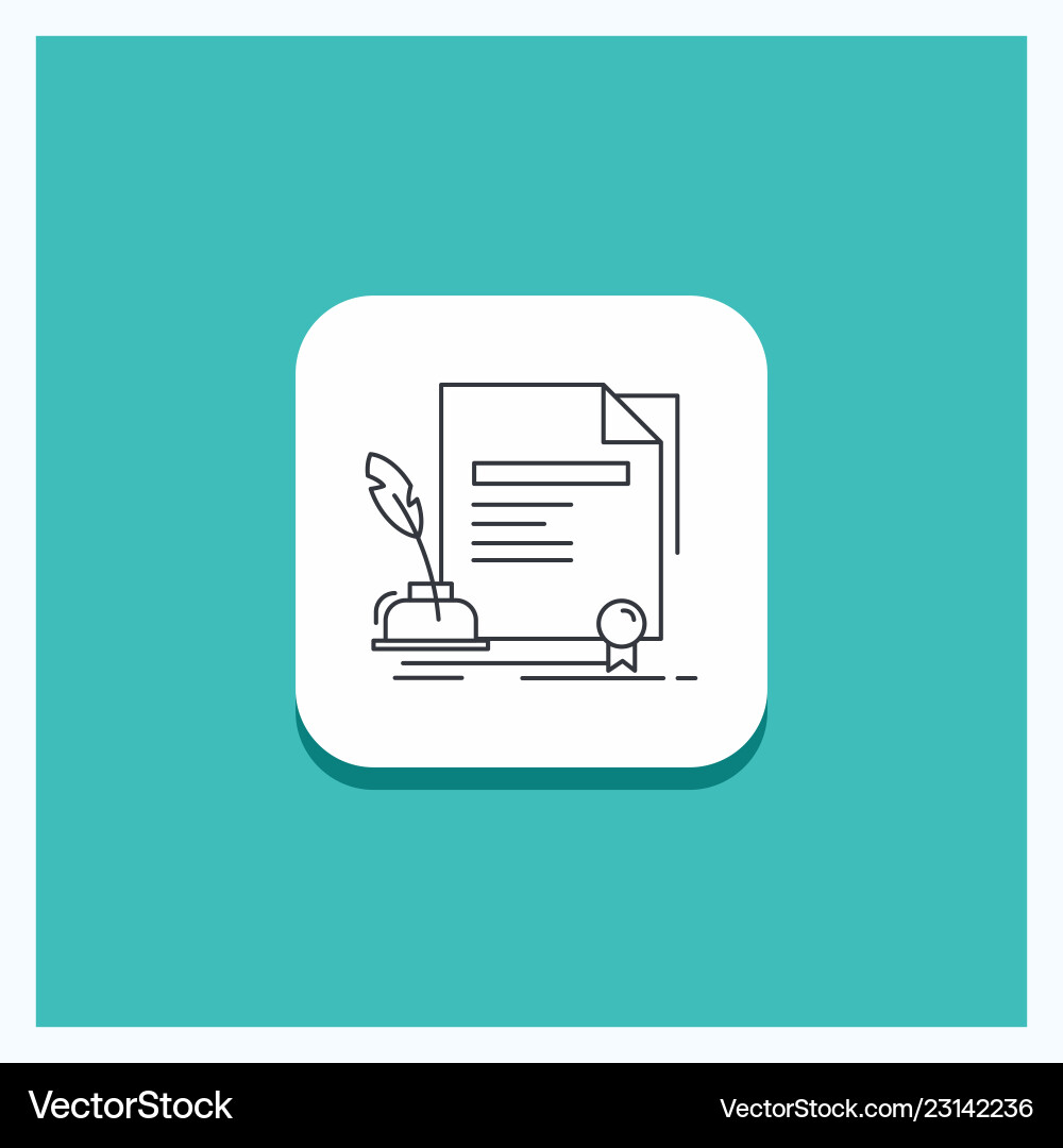 Round button for contract paper document Round button for contract paper document Vector Image