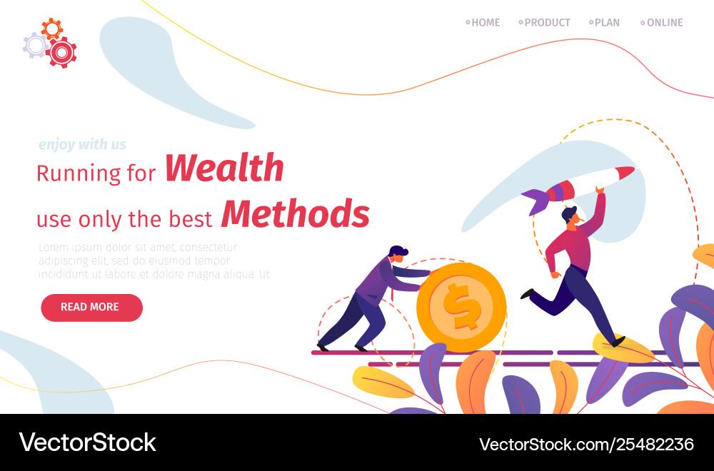 Running for wealth use only beast methods vector image