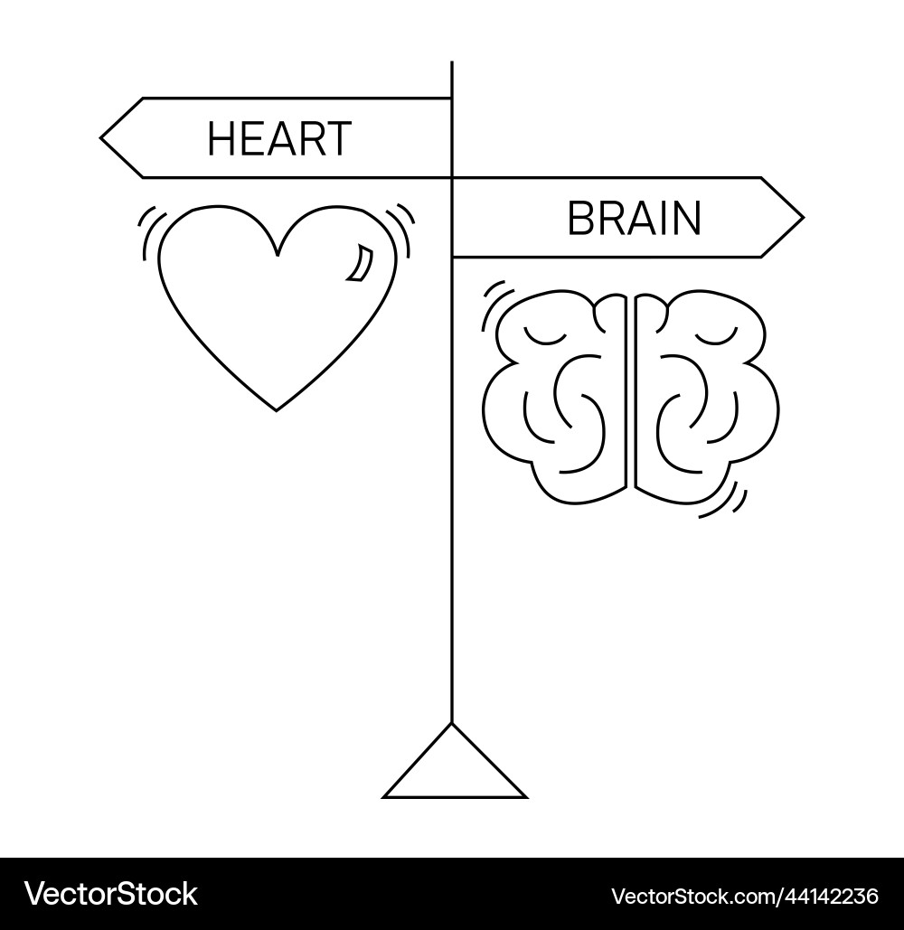Signposts in different directions one arrow Signposts in different directions one arrow Vector Image