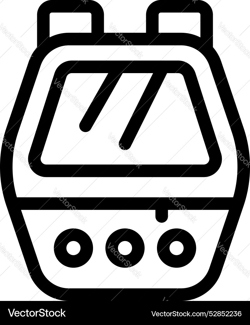 Smart watch showing blank screen with three Smart watch showing blank screen with three vector image