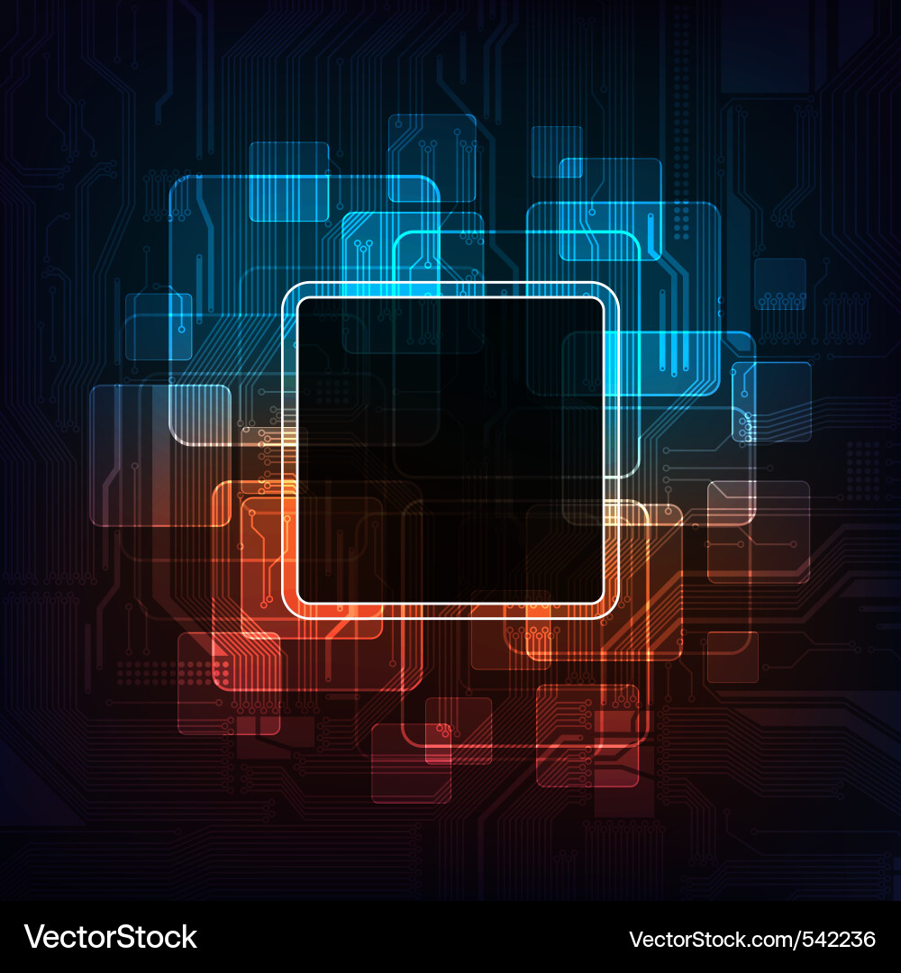 Technology Circuit Background vector image