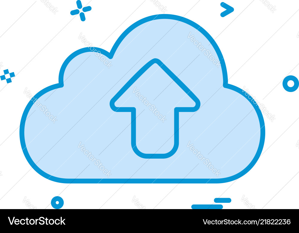 Upload icon design Upload icon design vector image