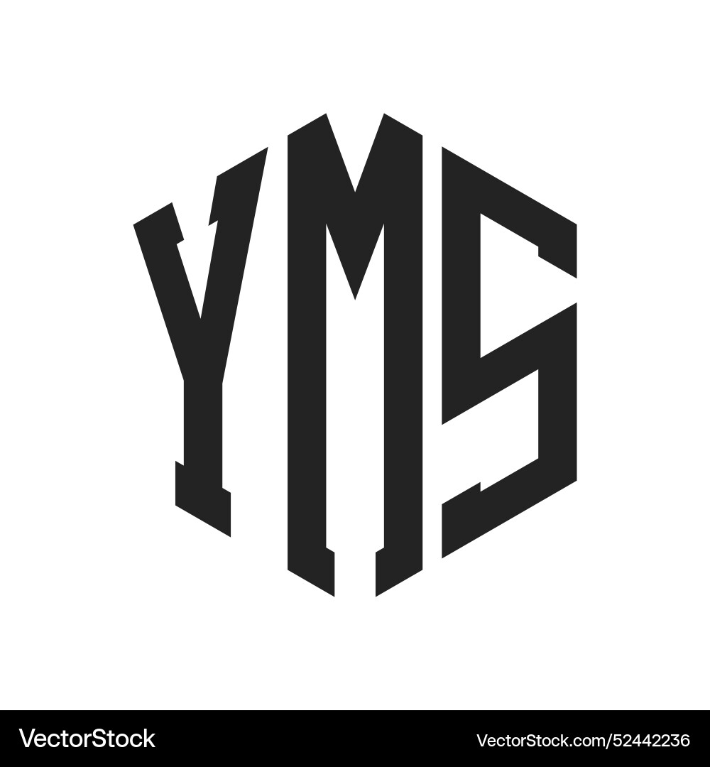 Yms logo design initial letter monogram – Royalty-Free Vector