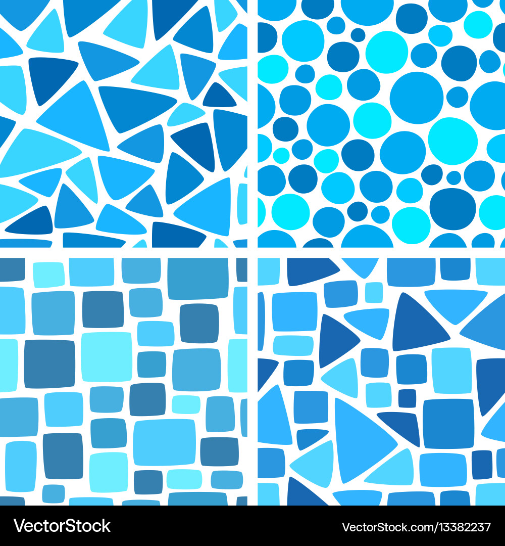 Abstract colorful mosaic seamless pattern vector image