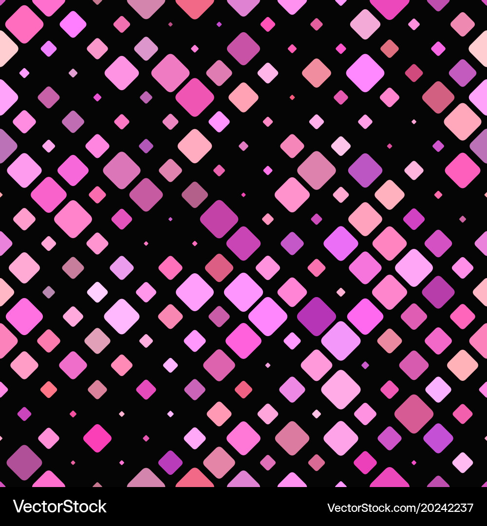 Abstract diagonal square pattern background vector image