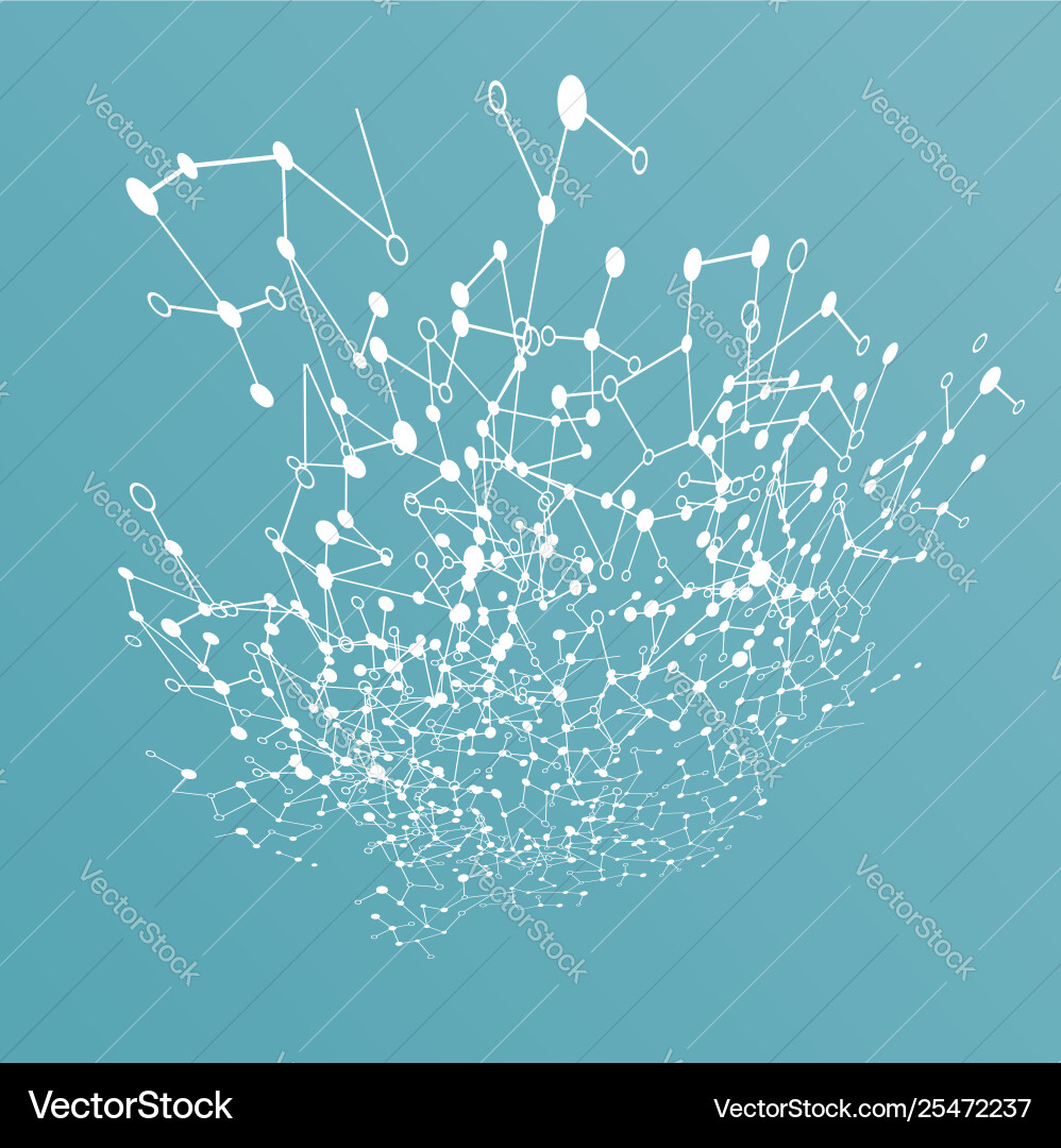 Abstract polygonal background with connected dots Abstract polygonal background with connected dots Vector Image
