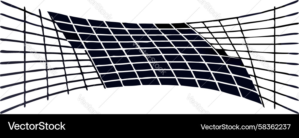 Curved Line Grid Abstract Background Vector Image