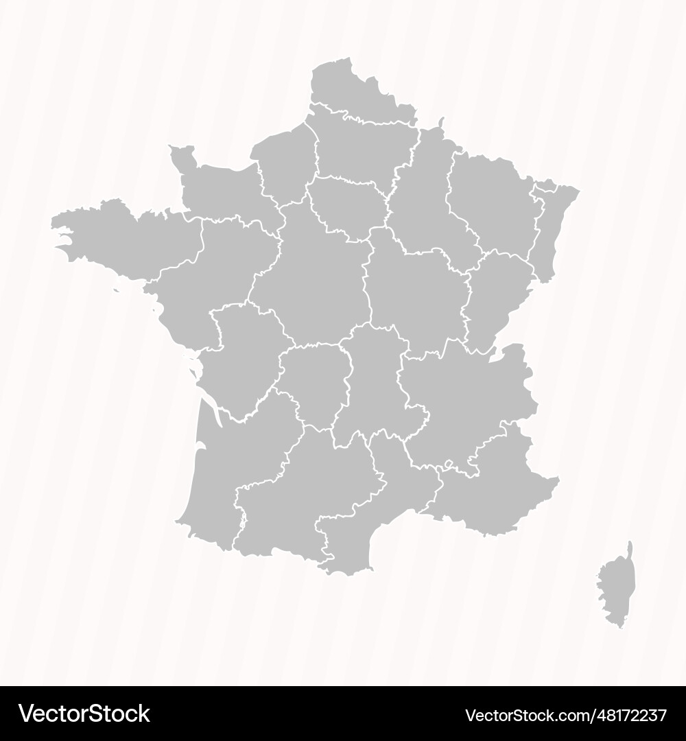 Detailed map of france with states and cities Detailed map of france with states and cities vector image