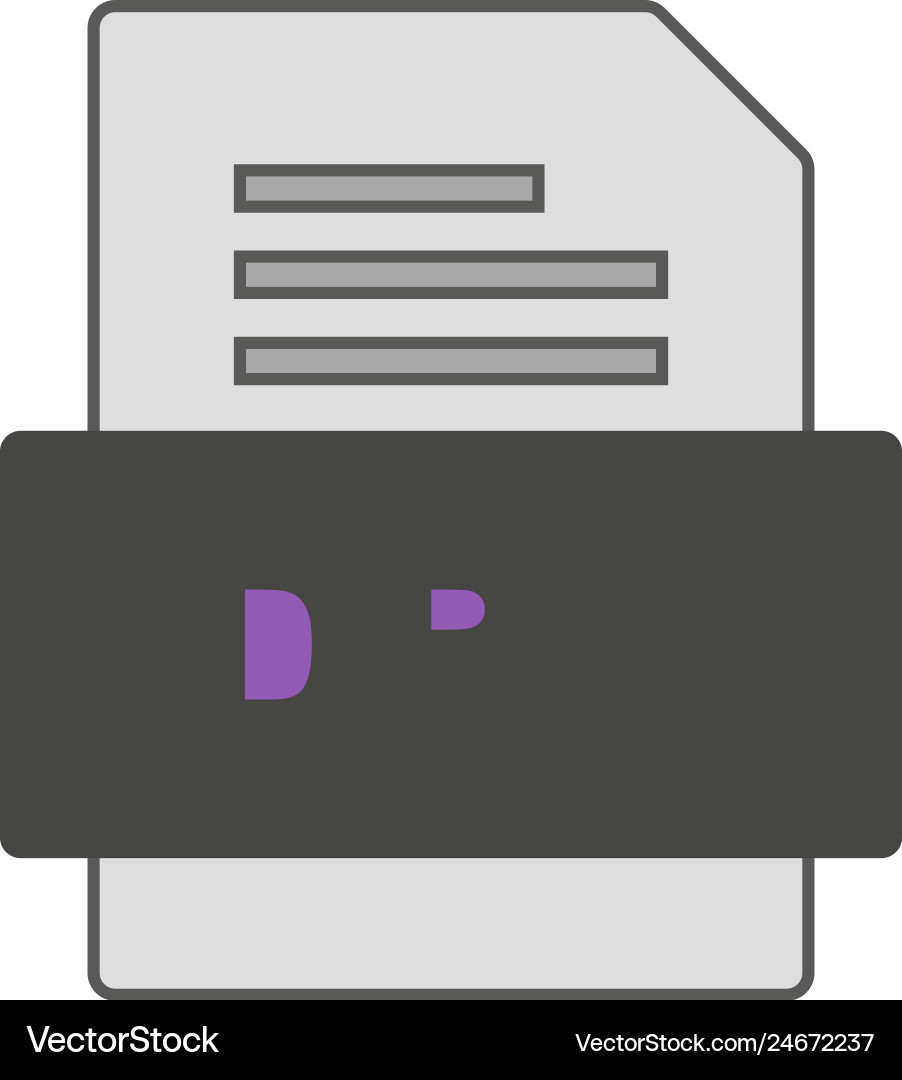 Dpe file document icon Vector Image